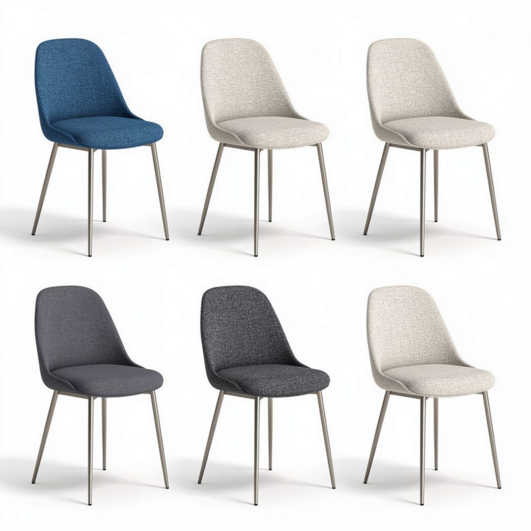 Chaises en tissu polyester disponible en plusieurs couleurs dimensions 45 x 50 x 90cm