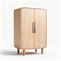 Armoire en bois clair dimensions 80 x 50 x 120cm pour rangement spacieux